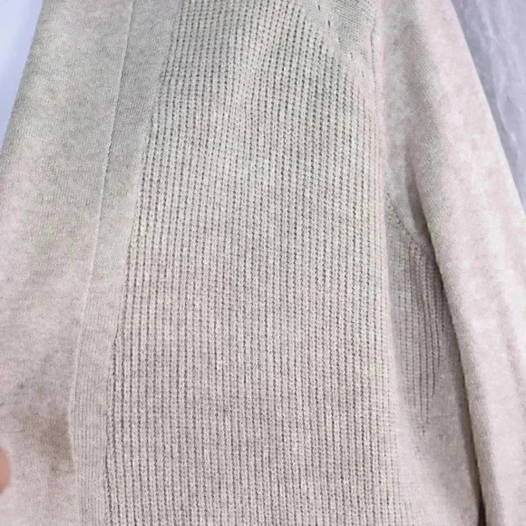 Evolution by Cyrus XXL Tan collared open front cardigan duster sweater - Picture 4 of 13